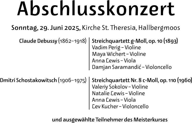 Festivalwochenende Abschlusskonzert