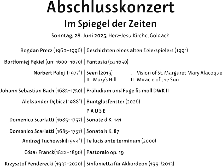 Abschlusskonzert 2026