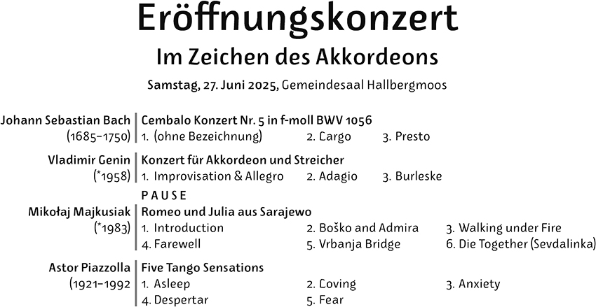 Eröffnungskonzert 2026